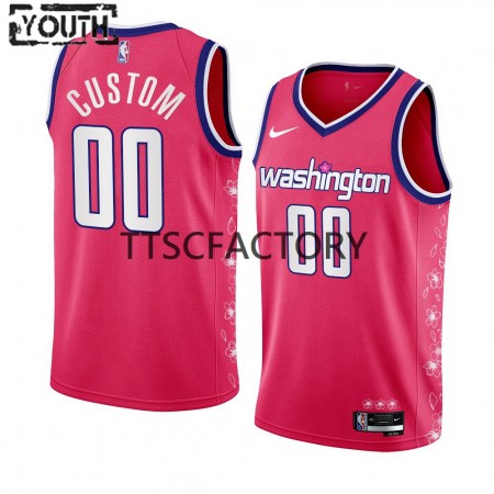 Canotte Bambino Washington Wizards Personalizzate Nike 2022-23 City Edition Rosa Swingman